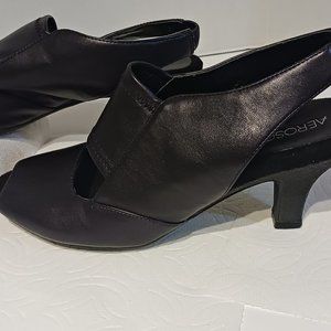 AEROSOLE BROWN HEELED SANDALS‎ 6.5